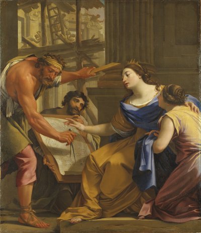 Artemisia Building the Mausoleum by Simon Vouet